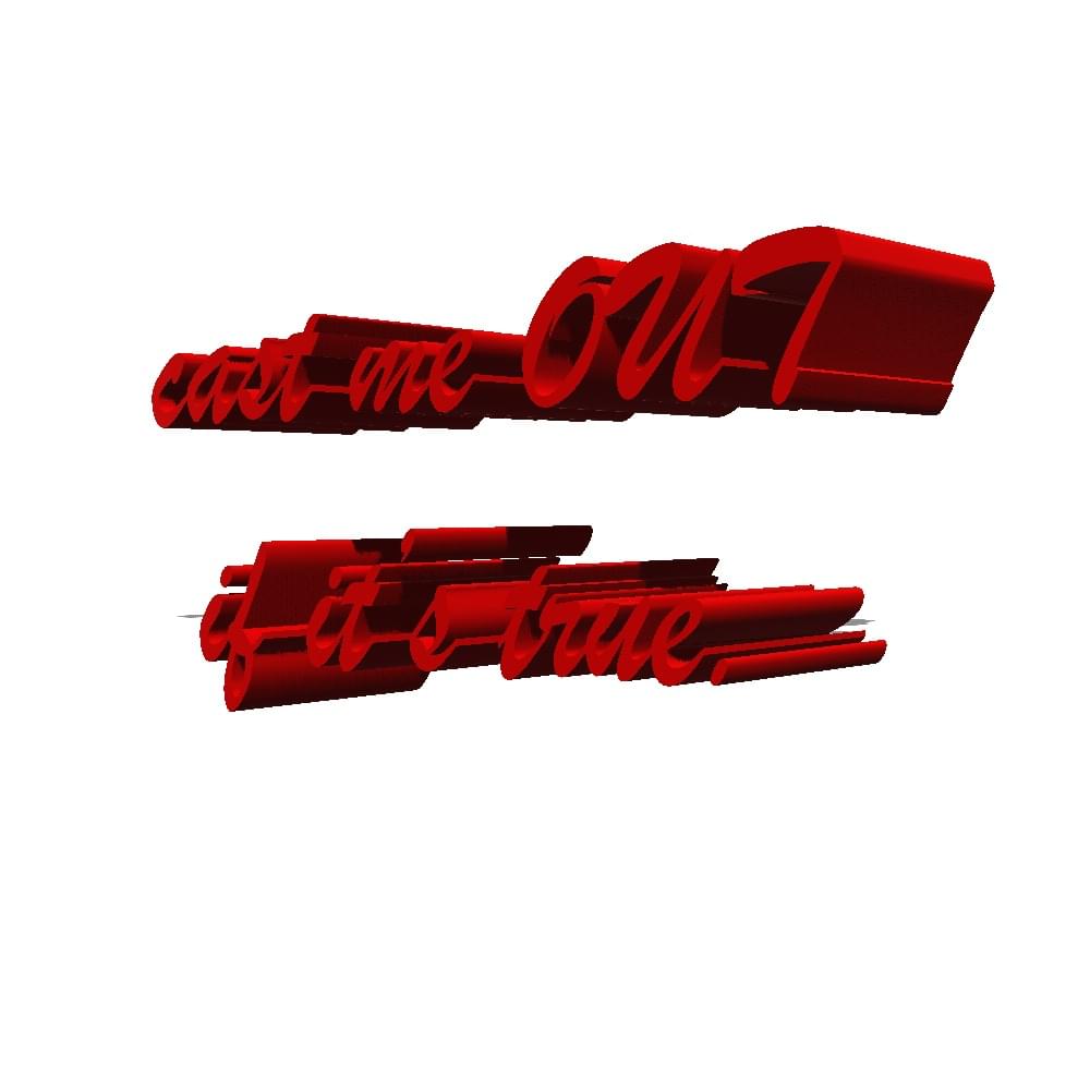 Album cover art for "cast me out if it’s true" by ghostholding