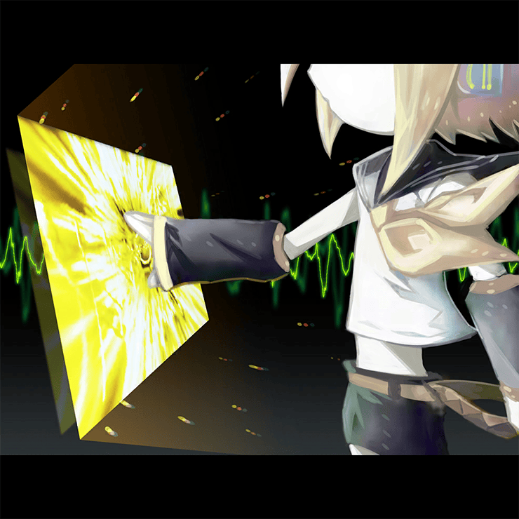 Album cover art for "ココロ (Kokoro)" by Toraboruta & 鏡音リン (Kagamine Rin)
