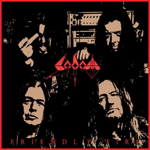 Album cover art for "Friendly Fire" by Sodom