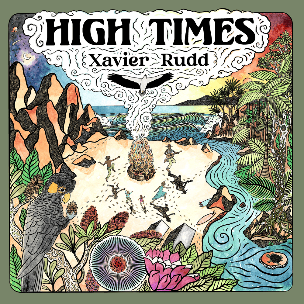 Album cover art for "High Times" by Xavier Rudd