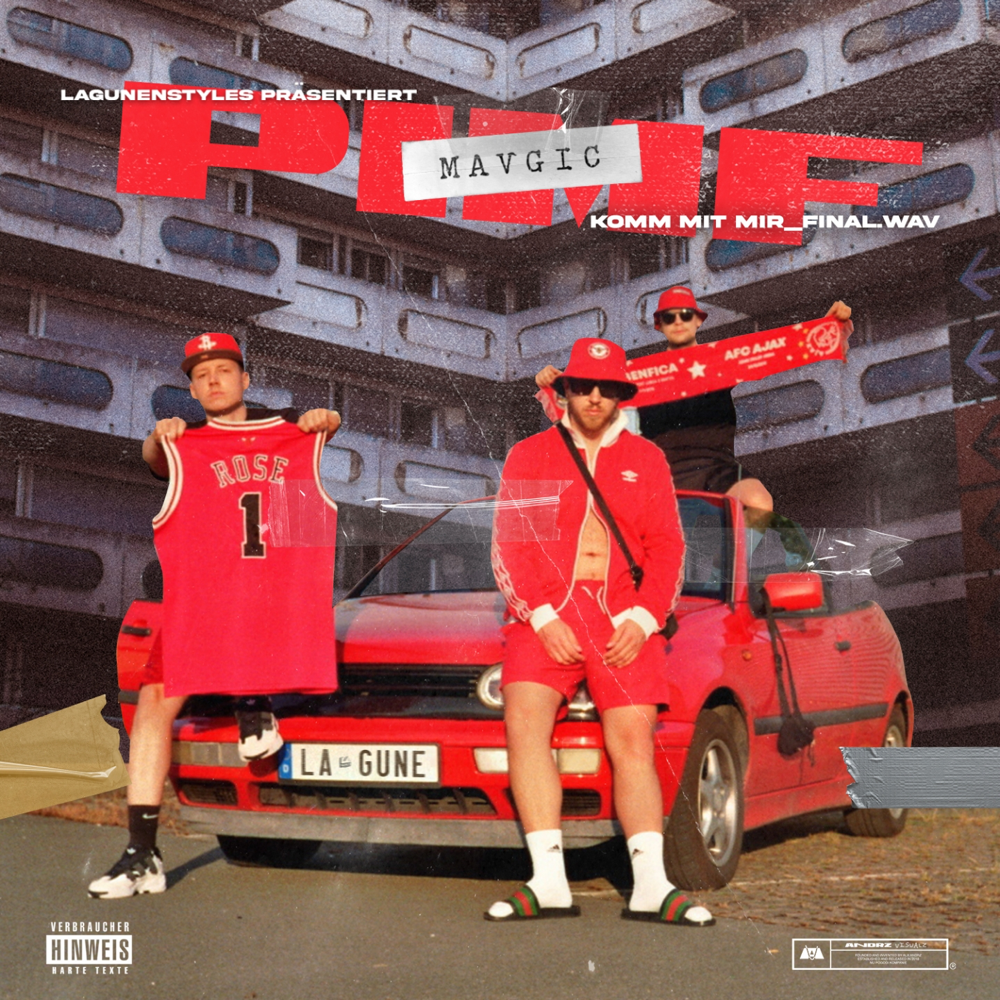 Album cover art for "Komm mit mir" by PIMF & Mavgic