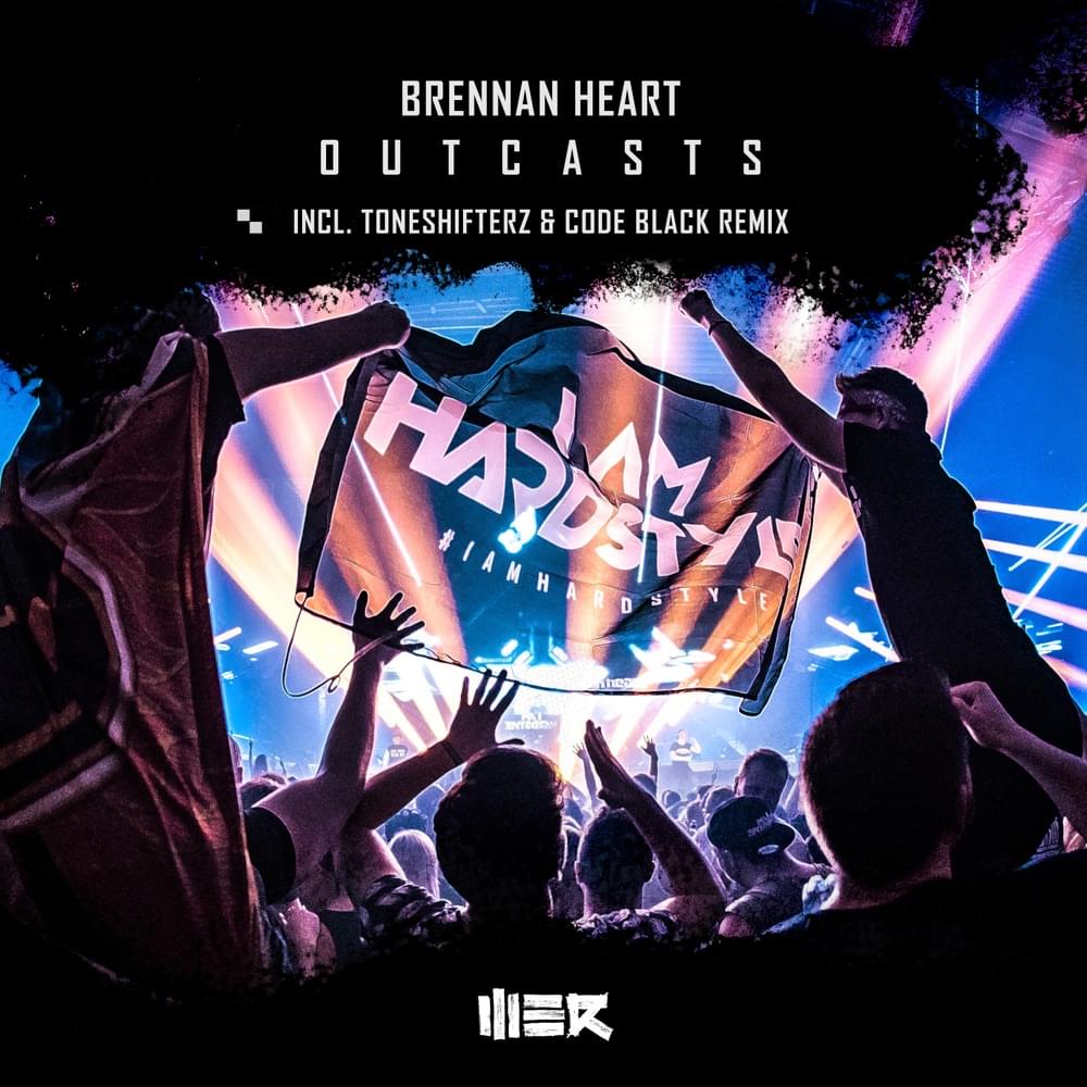 Album cover art for "Outcasts" by Brennan Heart & Josh Cumbee