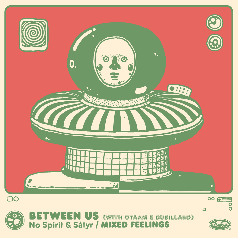 Album cover art for "Between Us" by No Spirit & Dubillard