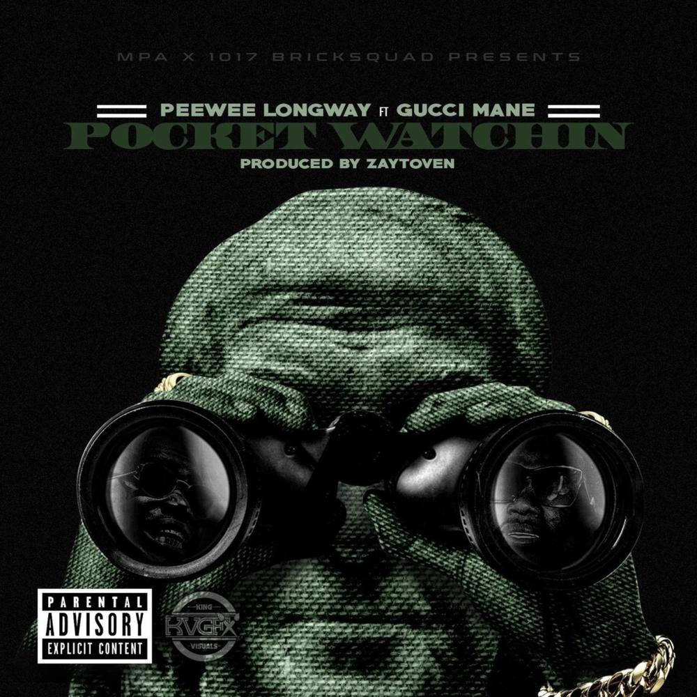 Album cover art for "Pocket Watchin’" by Zaytoven & Gucci Mane