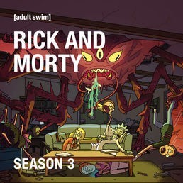 Album cover art for "Season Three Rick and Morty Update Rap" by Dan Harmon