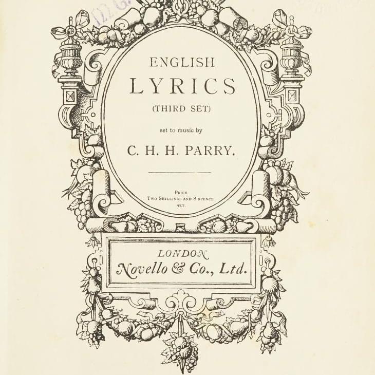 To Althea From Prison by Hubert Parry