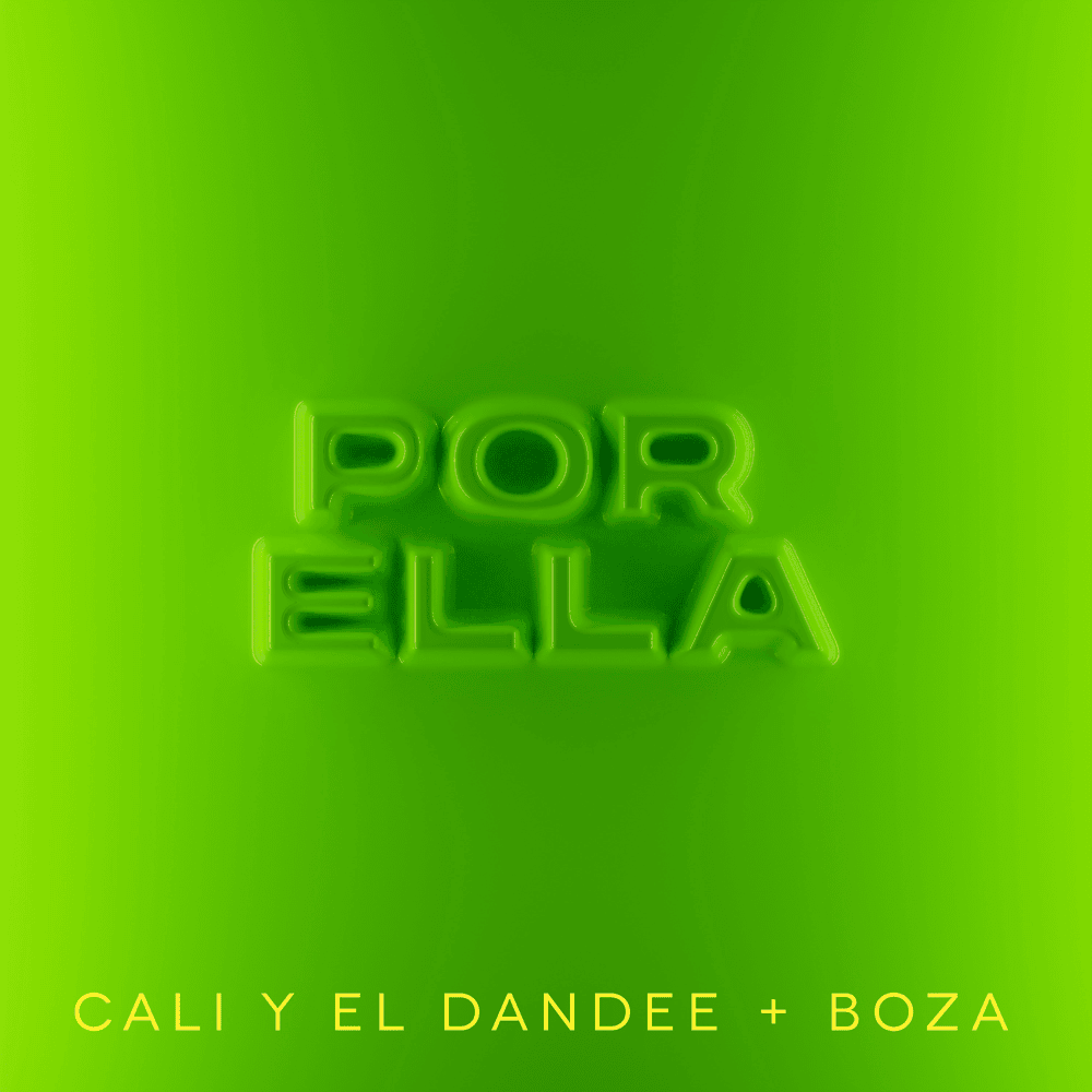 Album cover art for "Por Ella" by Cali y El Dandee