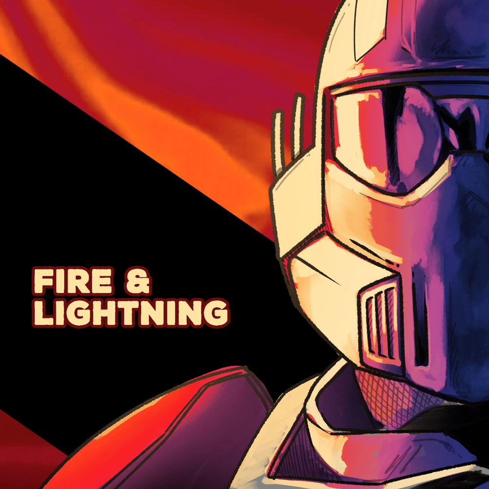 Album cover art for "Fire & Lightning" by Jonathan Young
