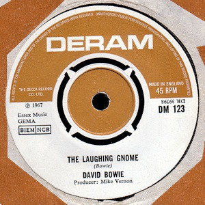 Album cover art for "The Laughing Gnome" by David Bowie