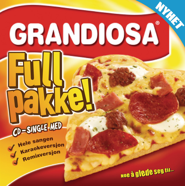 Album cover art for "Full pakke" by Grandiosa