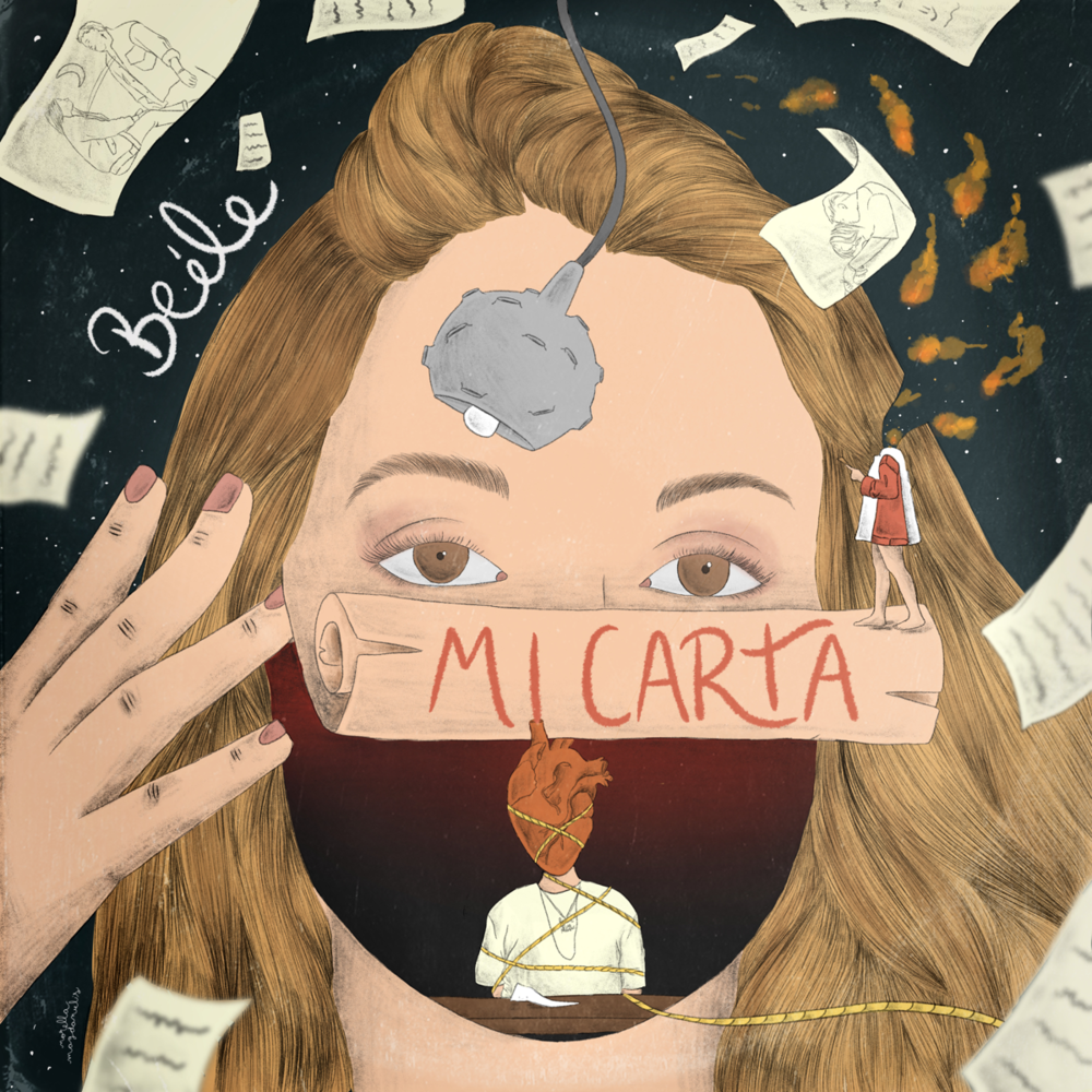Album cover art for "Mi Carta" by Beéle