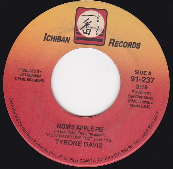 Album cover art for "Mom’s Apple Pie" by Tyrone Davis