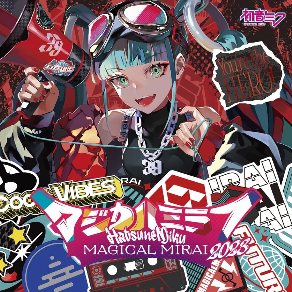 Album cover art for "HERO" by Ayase & 初音ミク (Hatsune Miku)