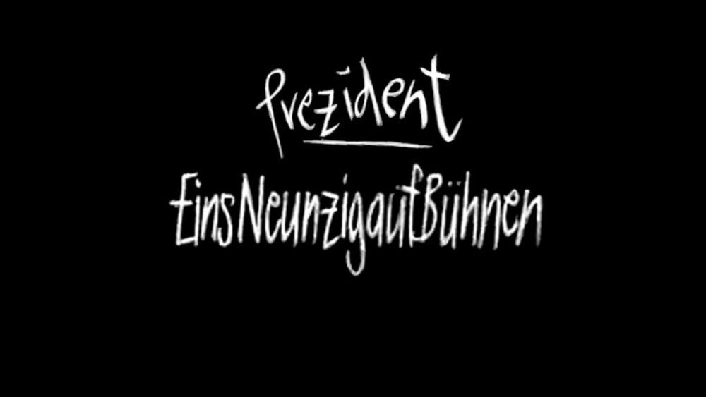 Album cover art for "EinsNeunzigaufBühnen" by Prezident