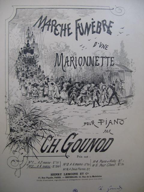 Album cover art for "Funeral March of a Marionette" by Charles Gounod