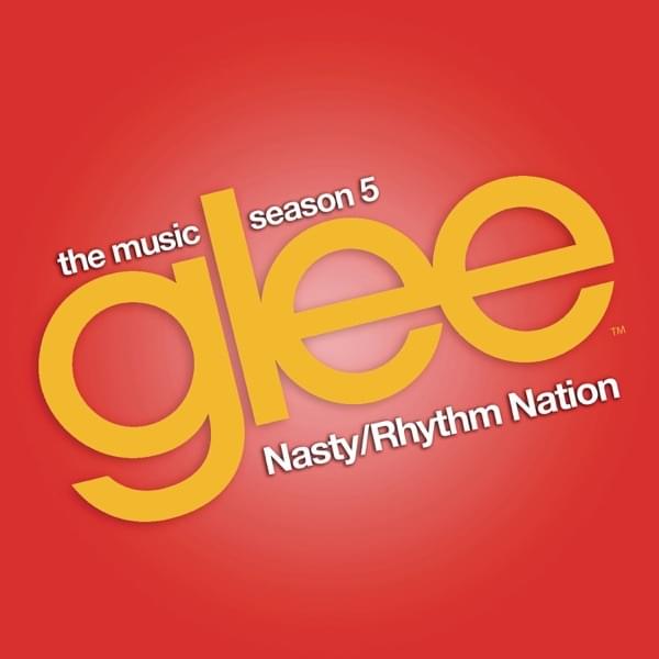 Album cover art for "Nasty / Rhythm Nation" by Glee Cast