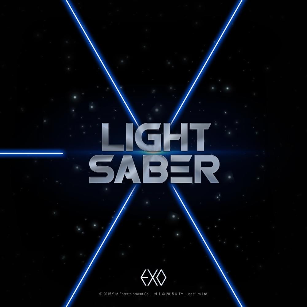 Album cover art for "LIGHTSABER" by EXO