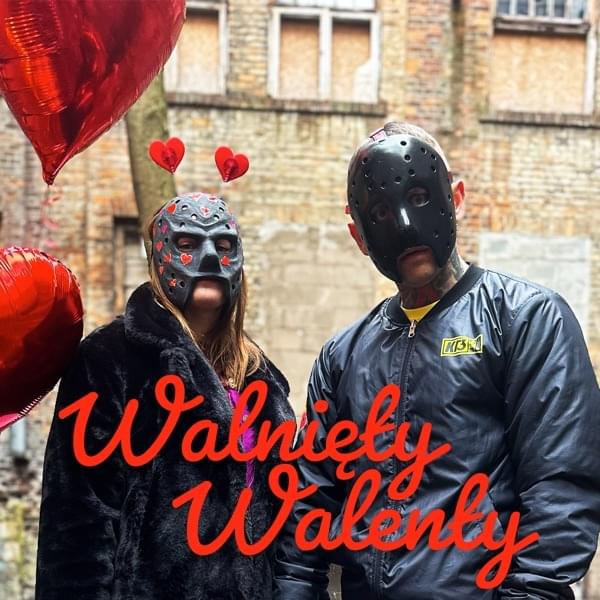 Album cover art for "Walnięty Walenty" by KaeN