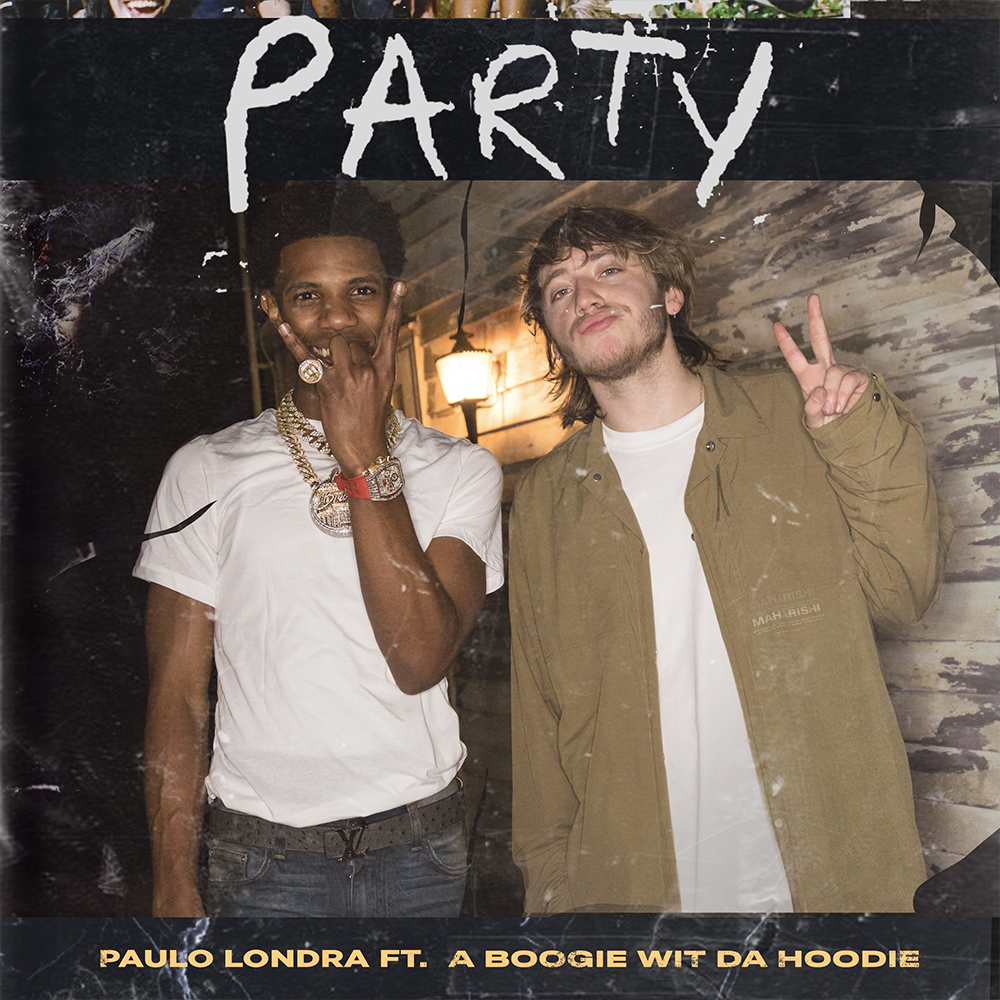 Album cover art for "Party" by Paulo Londra & A Boogie wit da Hoodie