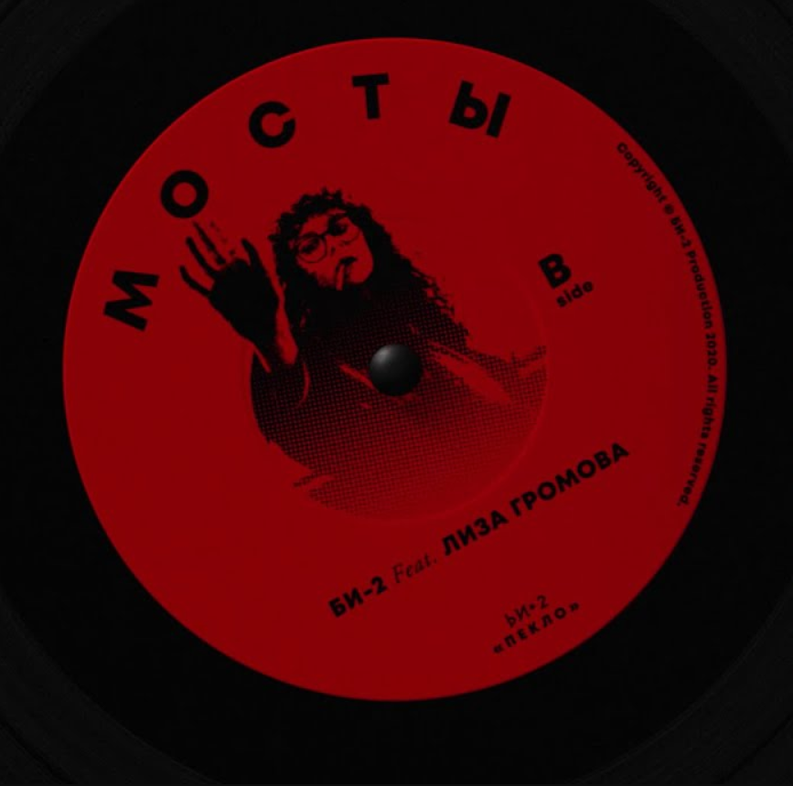 Album cover art for "Мосты (Bridges) [B-side]" by Би-2 (Bi-2) & Лиза Громова (Liza Gromova)