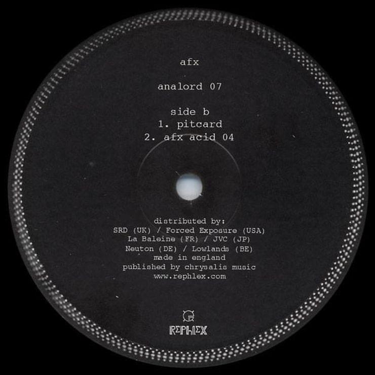 Album cover art for "Pitcard" by Aphex Twin