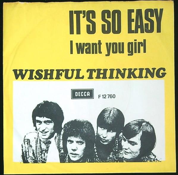 Album cover art for "I Want You Girl" by Wishful Thinking