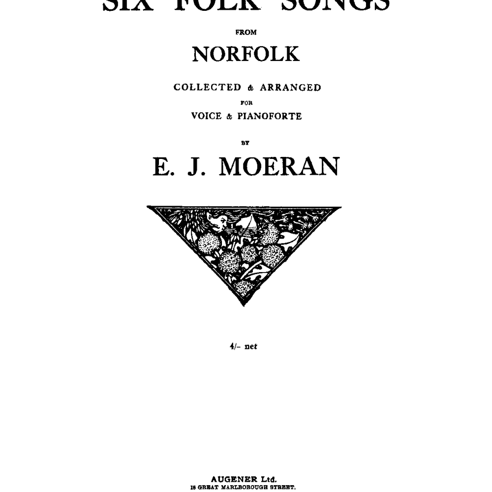Cover image for Six Folksongs from Norfolk