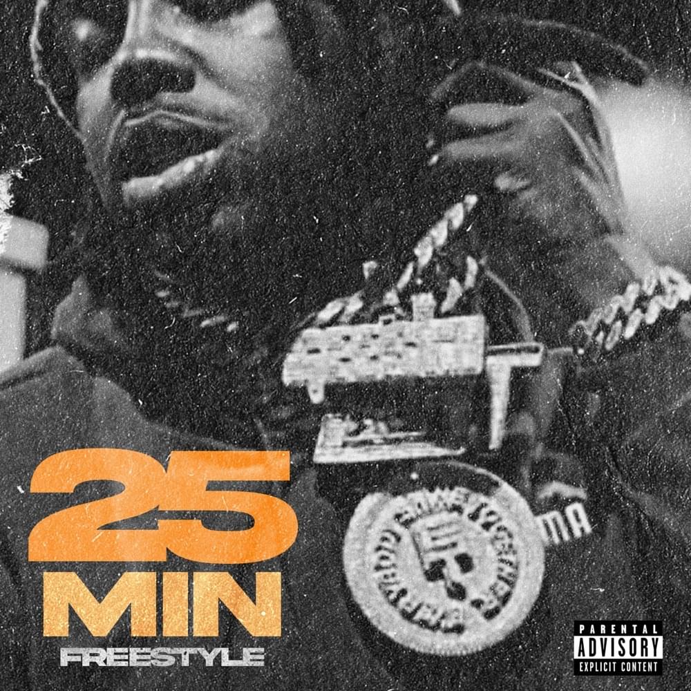 Album cover art for "25MIN FREESTYLE" by EST Gee