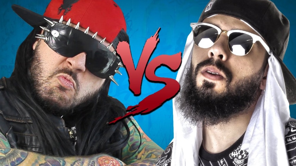 Album cover art for "Batalha de Youtubers: Metaleiro vs Mussoumano" by MUSSA & Metaleiro