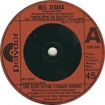 Album cover art for "Love Keeps Getting Stronger Every Day" by Neil Sedaka