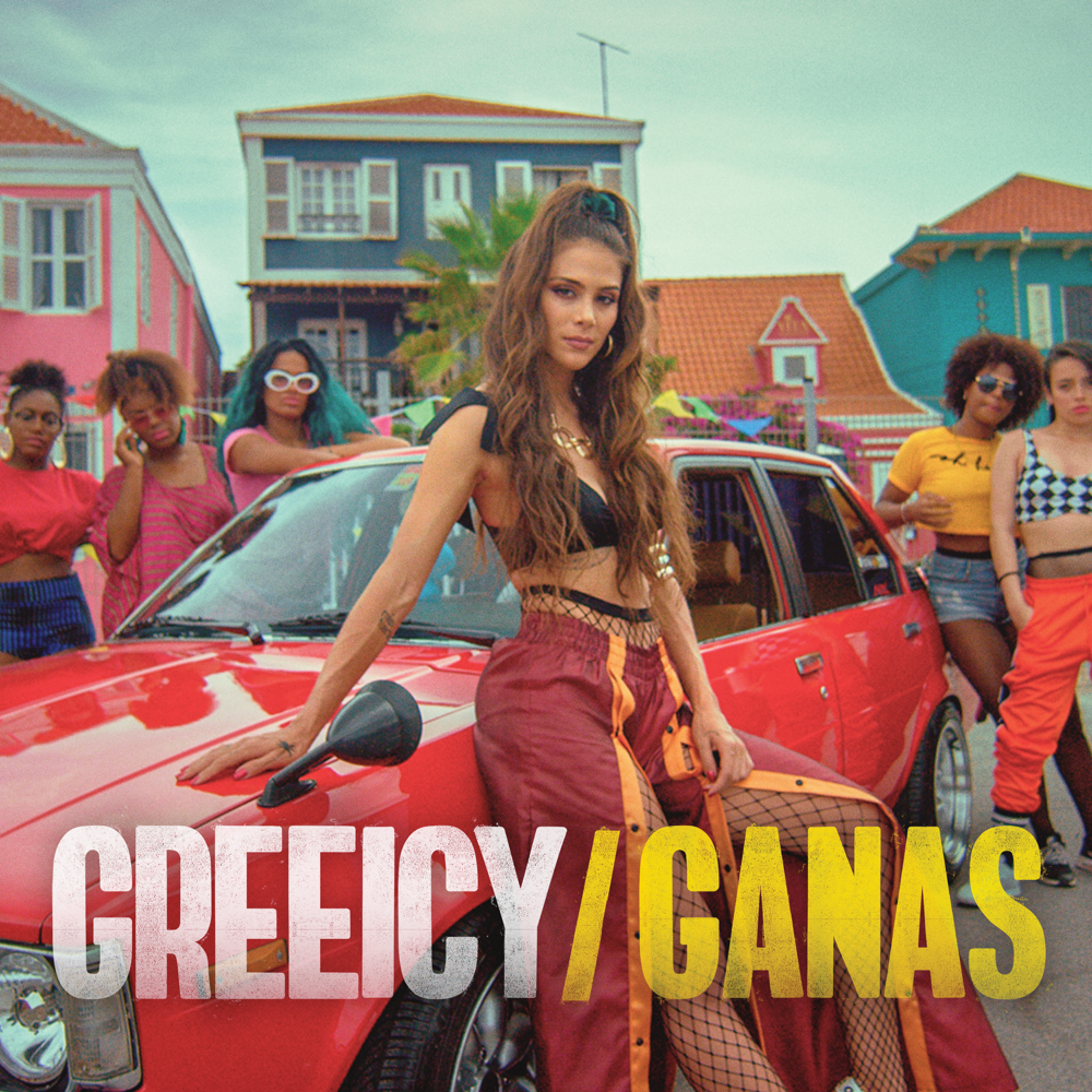 Album cover art for "Ganas" by Greeicy