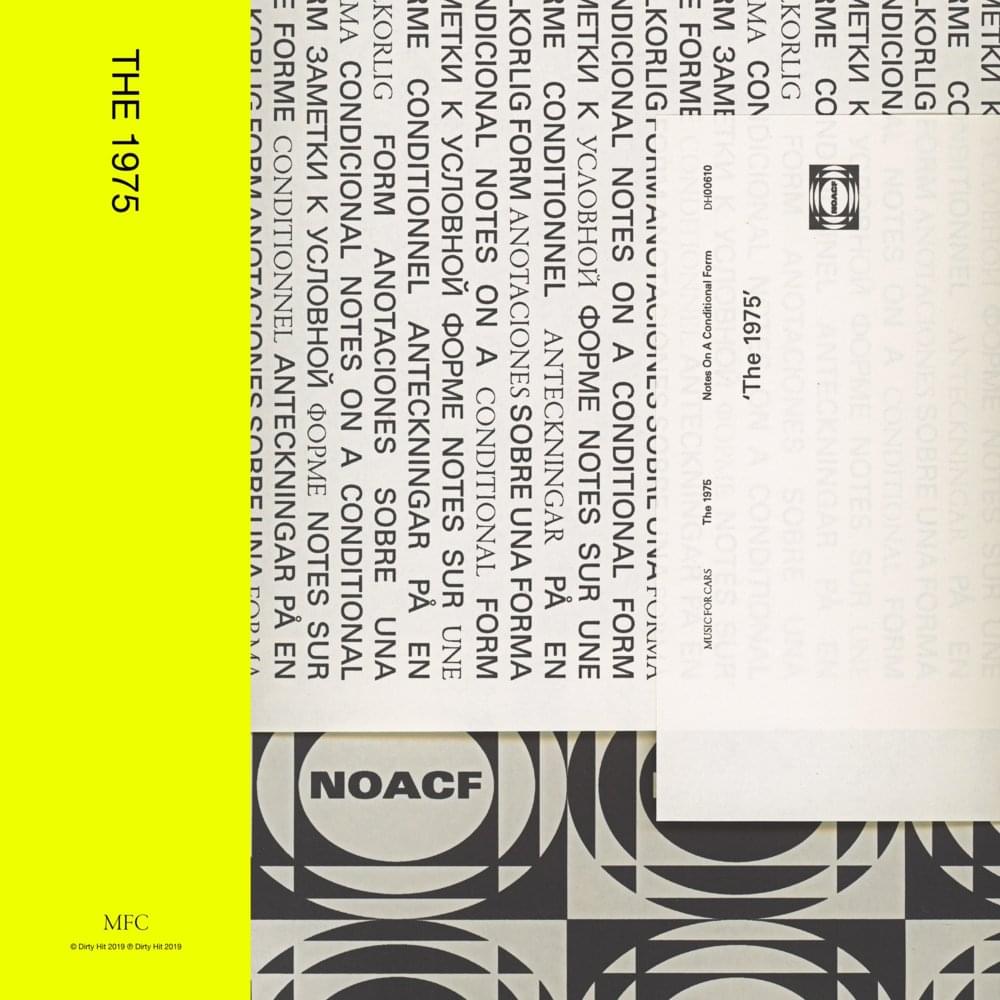 Album cover art for "The 1975 (NOACF)" by The 1975