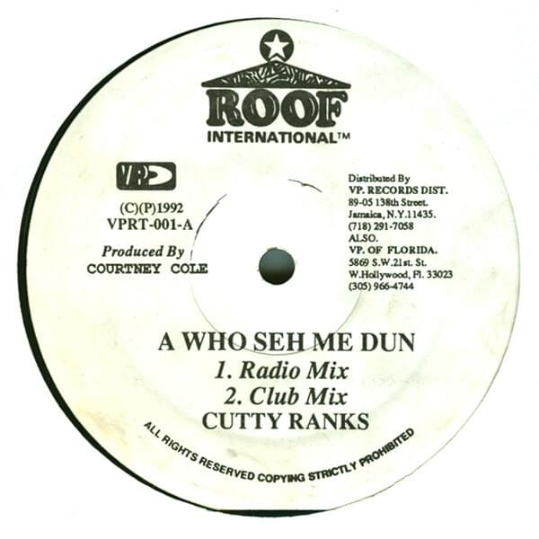 A Who Seh Me Dun (Club Mix) by Cutty Ranks