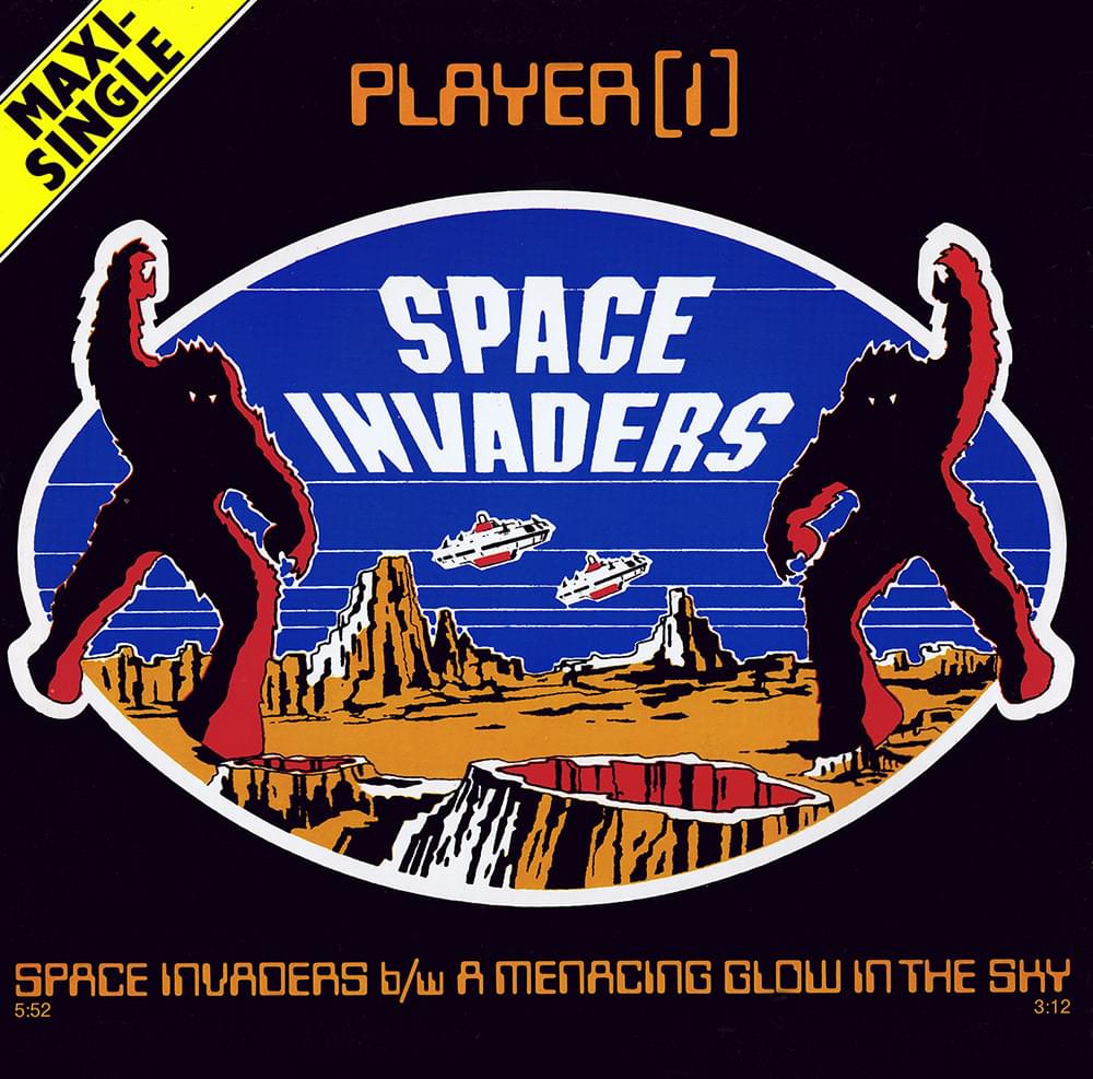 Album cover art for "Space Invaders" by Player1