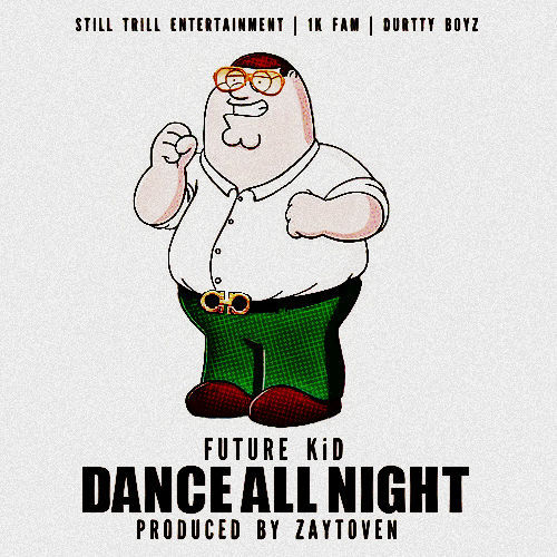 Album cover art for "Dance All Night" by 1K Phew