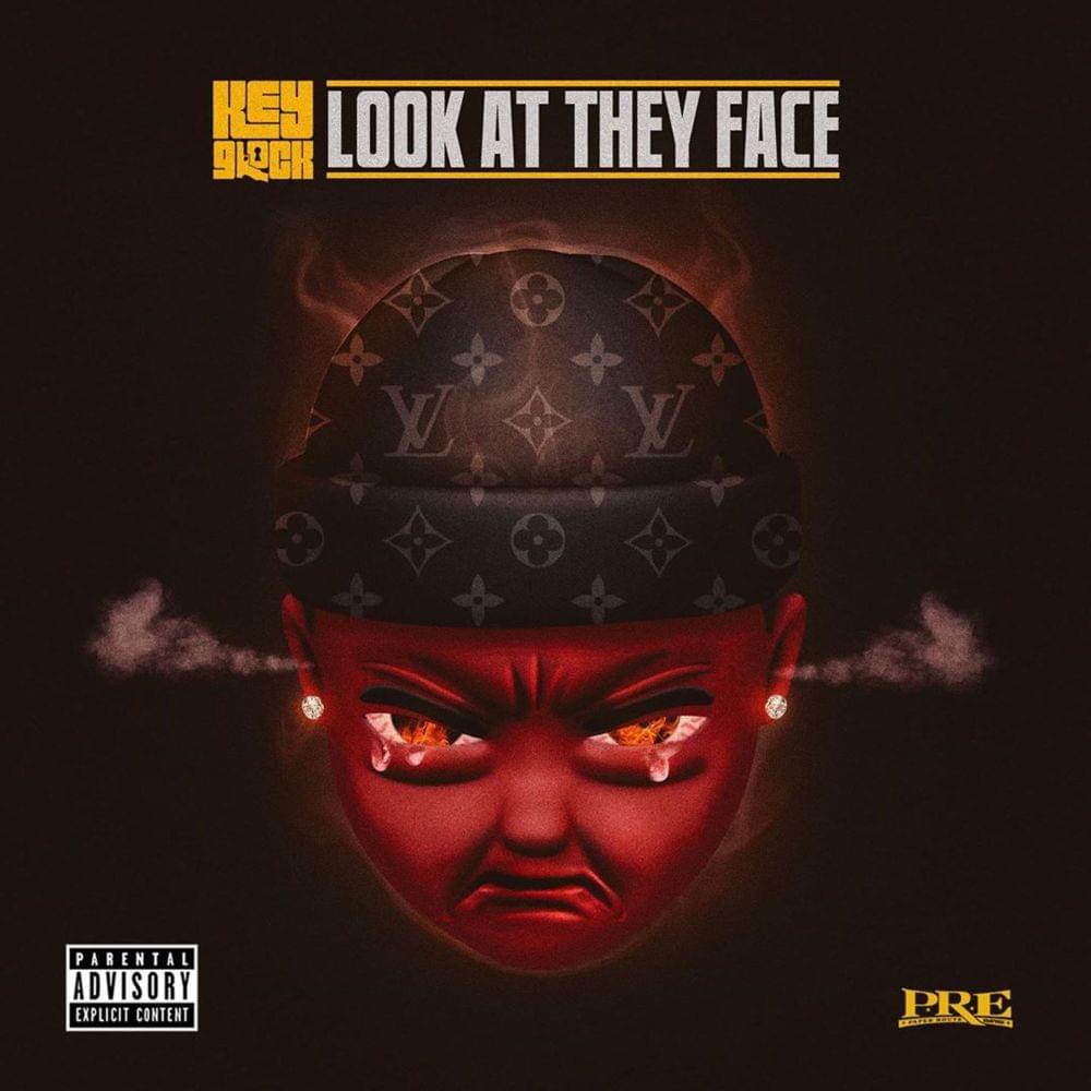 Album cover art for "Look At They Face" by Key Glock