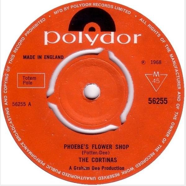 Album cover art for "Phoebe’s Flower Shop" by The Cortinas