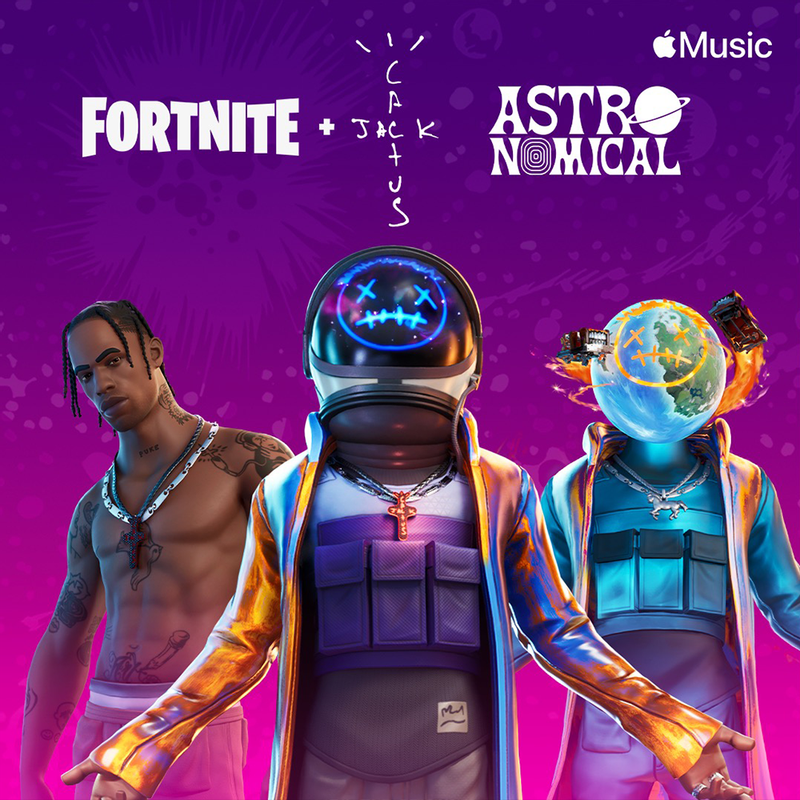Album cover art for "Astronomical" by Travis Scott