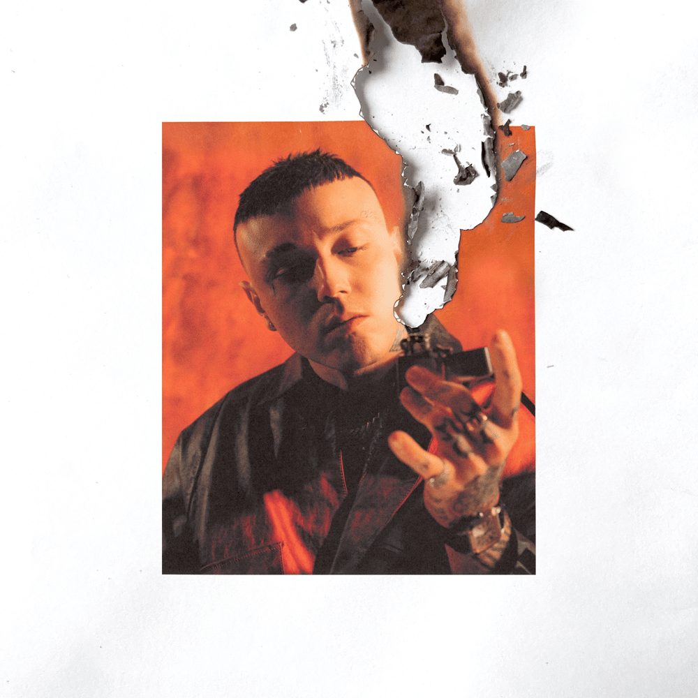 Album cover art for "CENERE" by Lazza