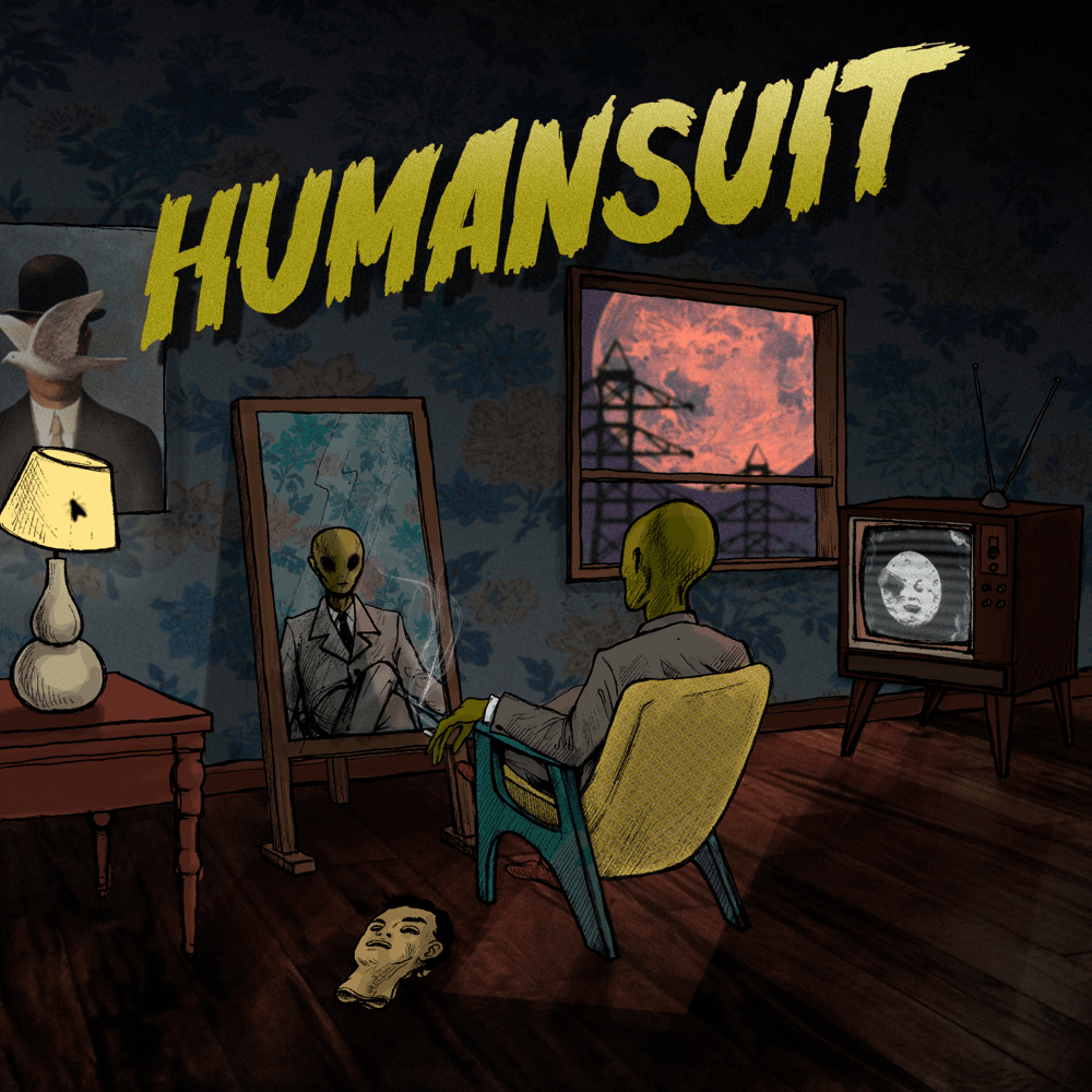 Album cover art for "HUMANSUIT" by GONE.Fludd
