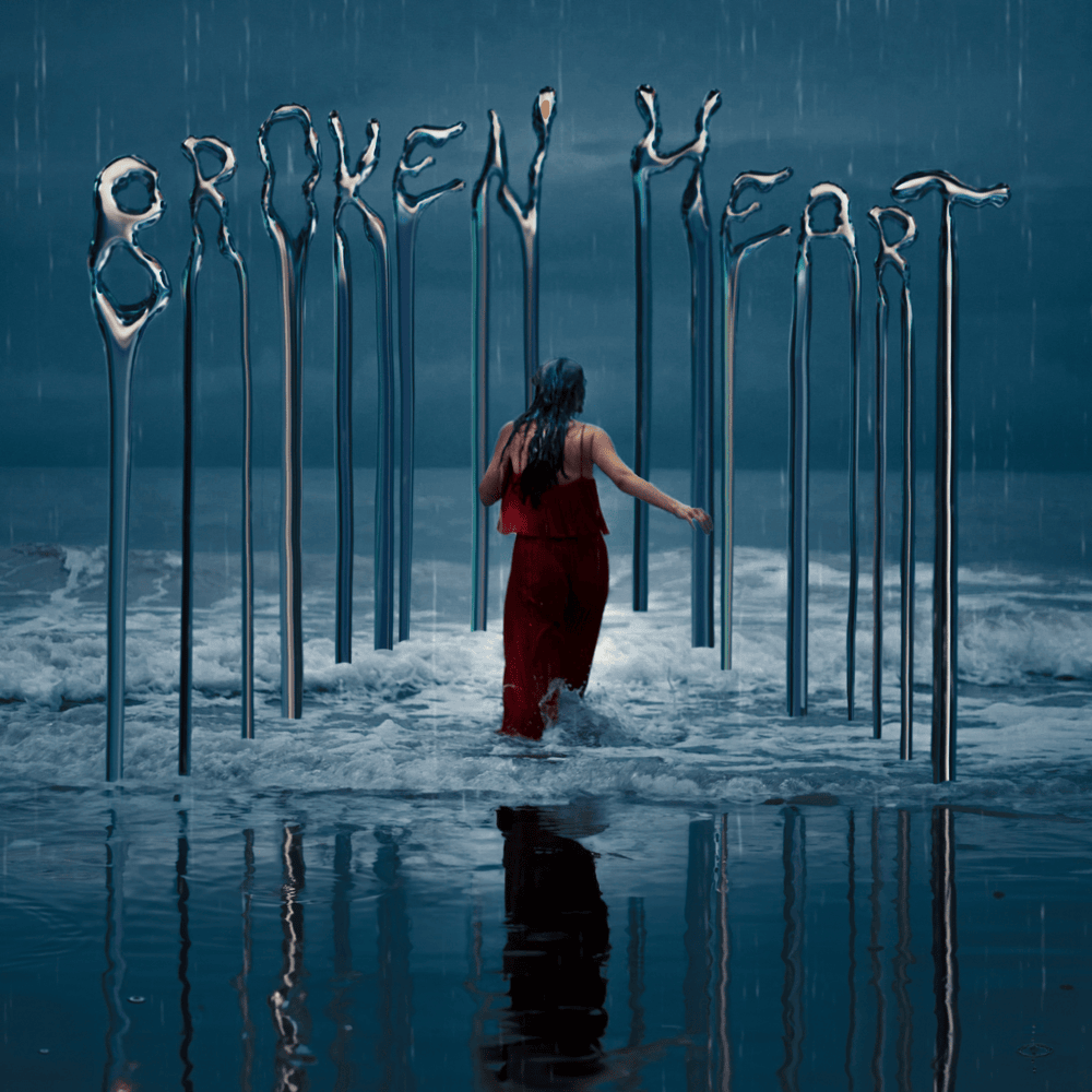 Album cover art for "me & my broken heart" by Felicia Lu