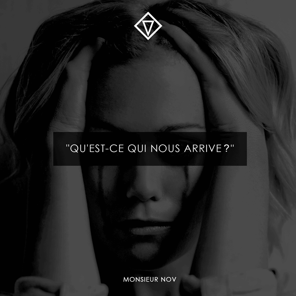 Album cover art for "Qu’est-ce qui nous arrive" by Monsieur Nov
