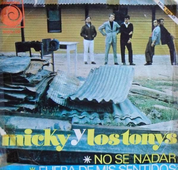 Album cover art for "No sé nadar" by Micky y los tony’s