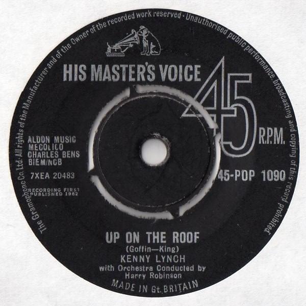 Album cover art for "Up On The Roof" by Kenny Lynch