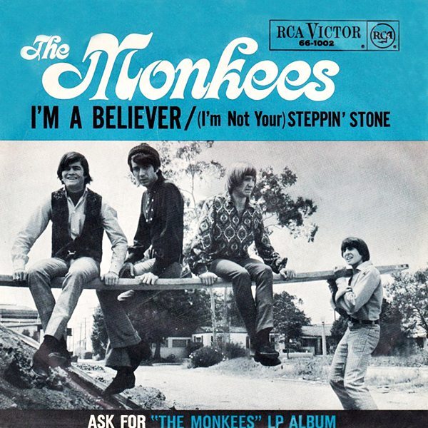 Album cover art for "I’m a Believer" by The Monkees