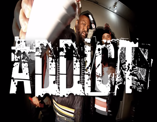 Album cover art for "Addict" by The Jacka & Reese LAFLARE & Carey Stacks