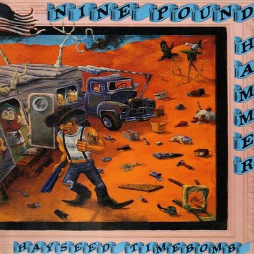 Album cover art for "Run Fat Boy Run" by Nine Pound Hammer