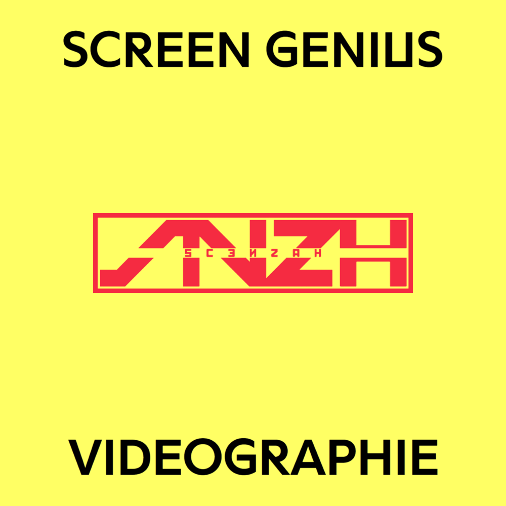 Album cover art for "Videographie: Scenzah" by Screen Genius Deutschland & Screen Genius