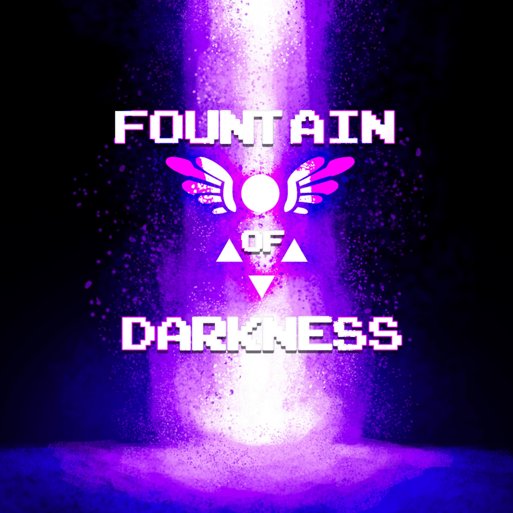 Album cover art for "Fountain of Darkness" by Rockit Music & Ghostlike