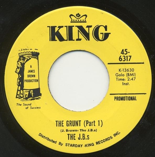 Album cover art for "The Grunt" by Th​e J​.B.’s